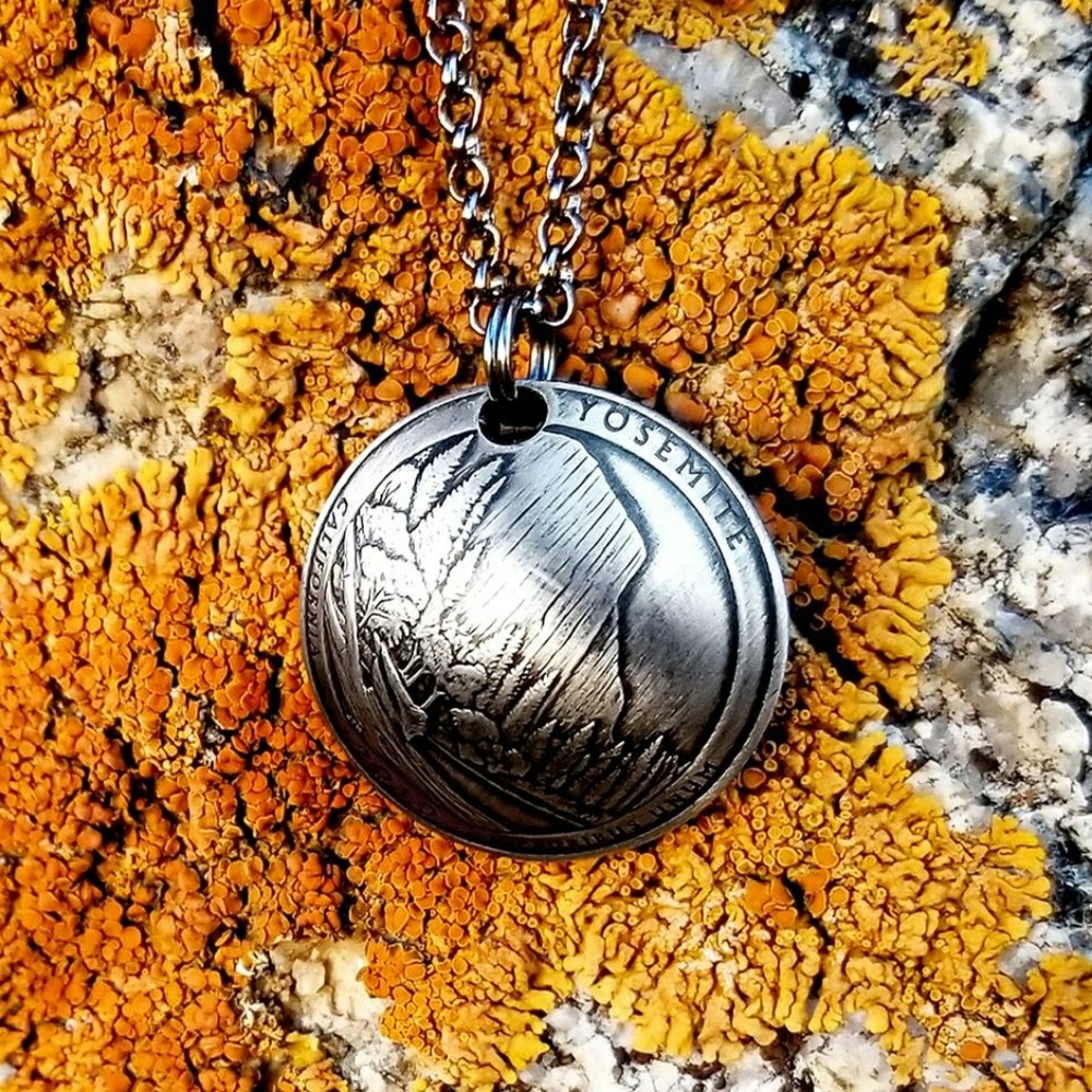 Domed National Park Coin Necklace